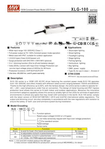  XLG-100-H-AB
